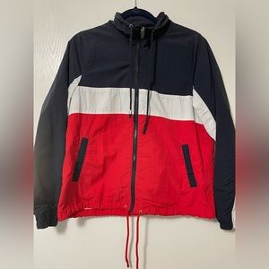 Blue, Red, and White Jacket